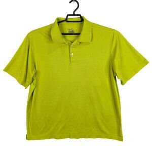 Mens Walter Hagen Green Polo Shirt Short Sleeve Cotton Polyester Blend Size XL